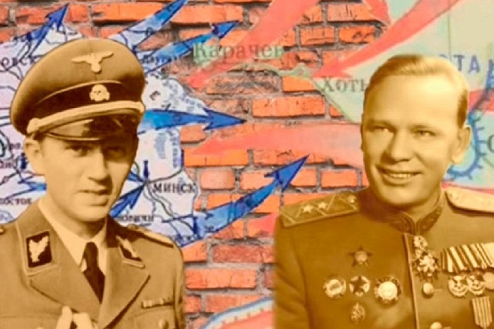 Руководитель внешней разведки СССР Павел Фитин и начальник управления внешней разведки Германии Вальтер Шелленберг