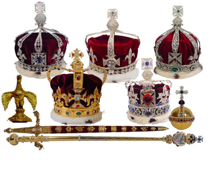 Драгоценные короны Великобритании.