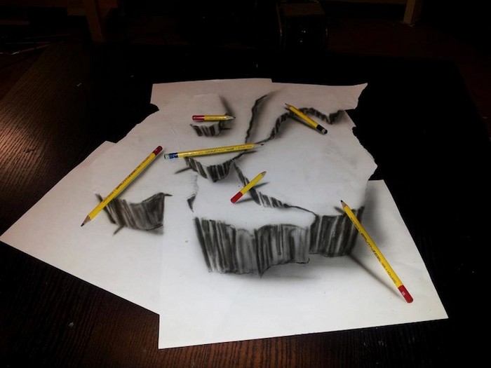 Los dibujos a lápiz en tres dimensiones por Ramona Bruijn (Ramón Bruin)