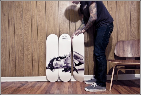 «Взрослая» живопись на скейтбордах от Тайсона МакАду (Tyson McAdoo)