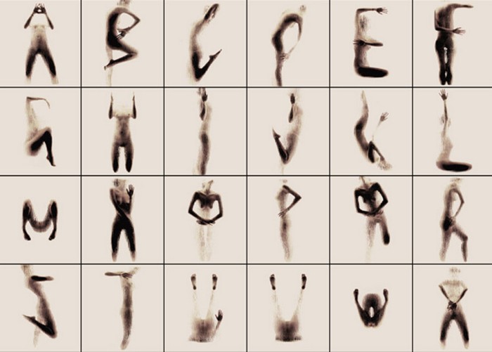 Naked Silhouette Alphabet –    