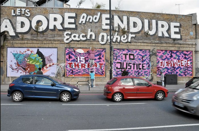 Injustice - в'язані графіті проти рабства