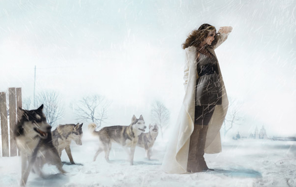 Самый необычный fashion-фотограф современности Eugenio Recuenco: девушка и волки