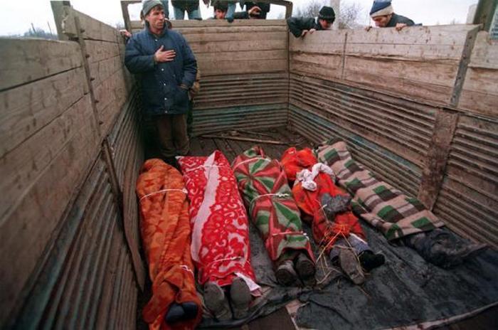 Русские жертвы в Чечне.