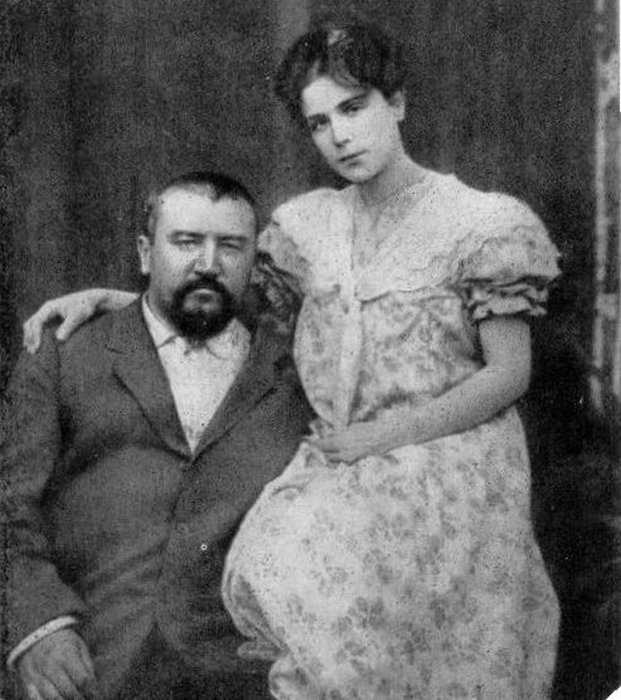 Александр Куприн с женой Елизаветой.