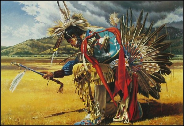 Искусство америки - культура индейцев: шаман вызывает дождь