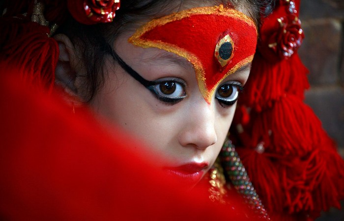 Индийские фестивали: маленькая богиня Кумари. Фото Чани Анана