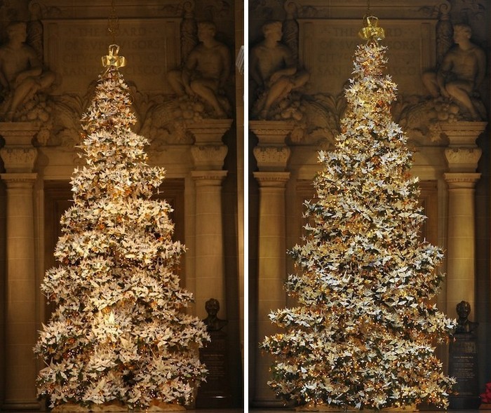 Древо надежды: рождественские елки 2010 и 2011 годов