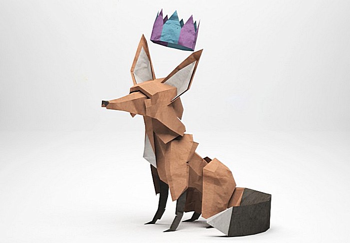 «Бумажный Лис» Джереми Кула: оригами или цветные иллюстрации?