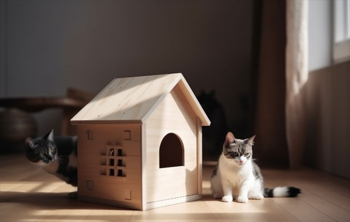 Как сделать своими руками домик для кошки