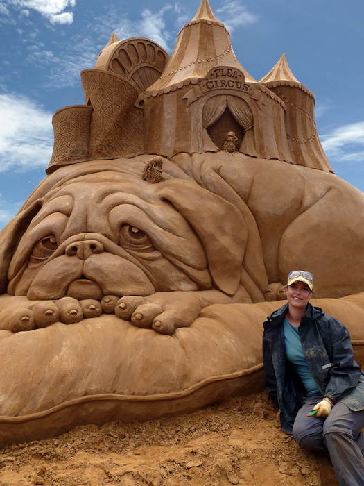 Susanne Ruseler и ее скульптуры из песка