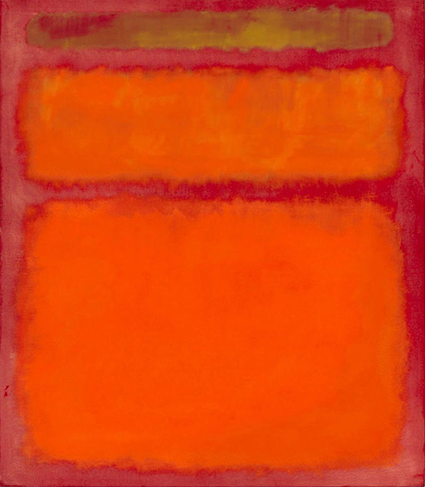 *Orange, Red, Yellow* Mark Rothko.