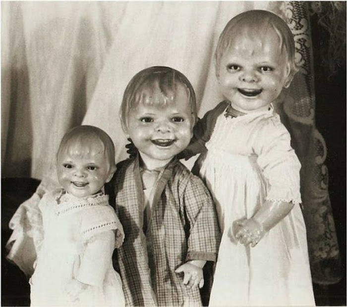 Три кукольных ребенка.