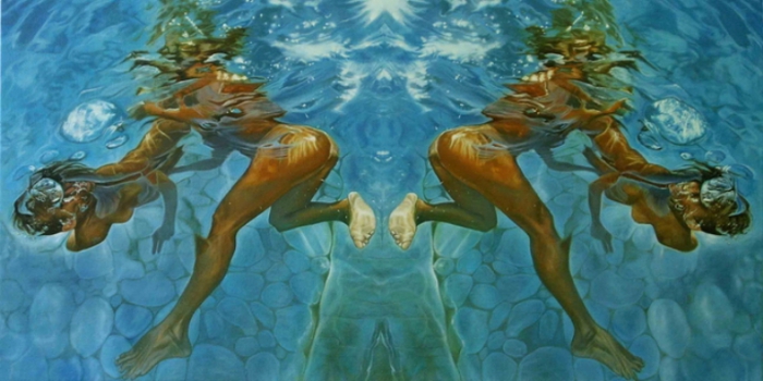 Подводный танец. Серия фотографий «Вода и девушки».  Автор фото: Оливер Вилсон (Oliver Wilson).