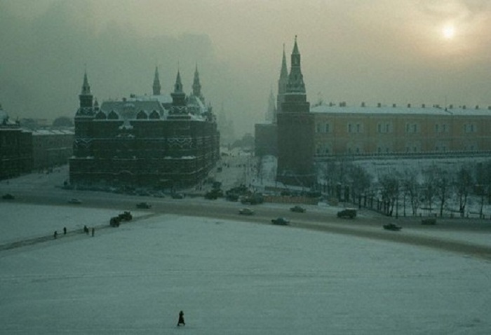 Вид на Красную площадь зимой, 1967 год.