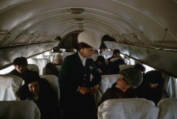 Стюардесса Тамара на Ил-14, рейс Иркутск – Якутск, 1966 год.