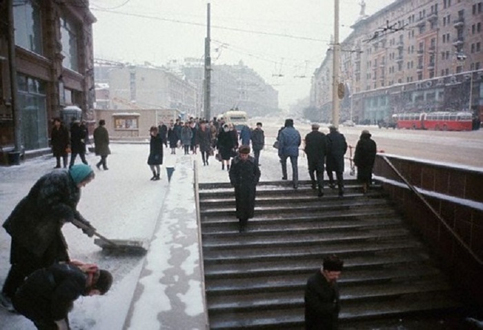 Улица Горького в Москве, 1966 год.
