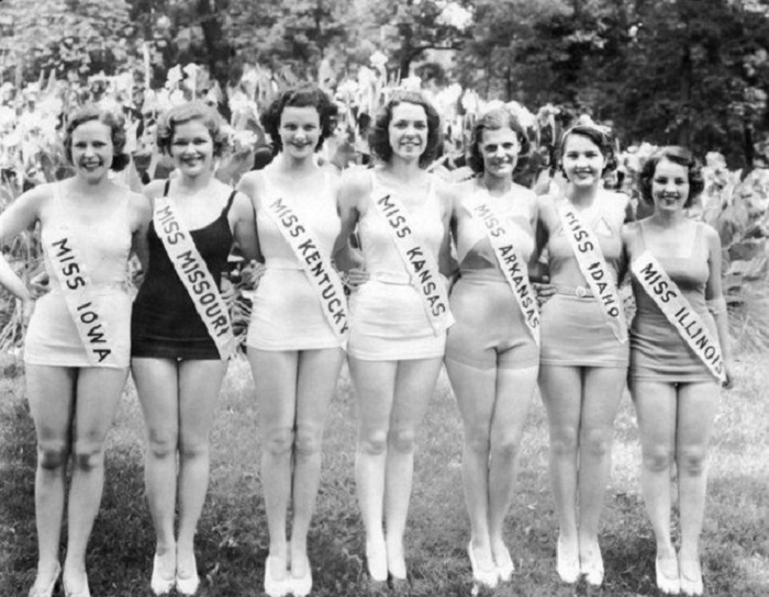 Финалистки конкурса «Мисс Америка», 1933 год.
