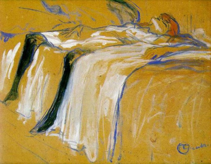 Женщина, лежащая на спине. Усталость. 1896 г.