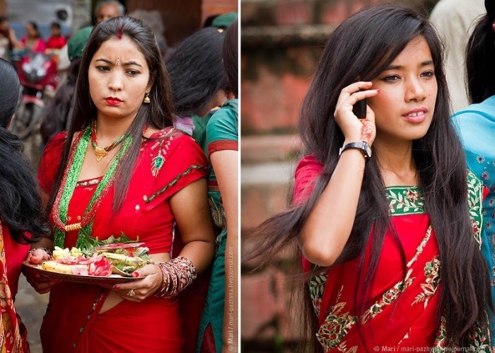Индийские красотки на фестивале Тидж